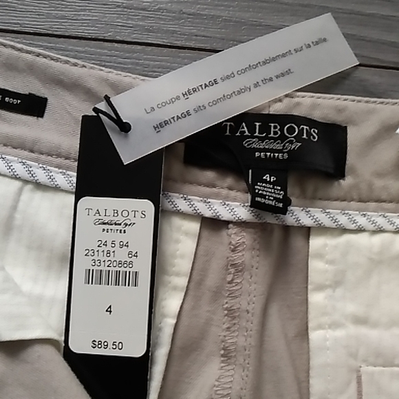 TALBOTS "Heritage Boot"  Flare Chinos - Picture 7 of 10